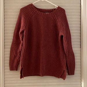 dusty rose sweater